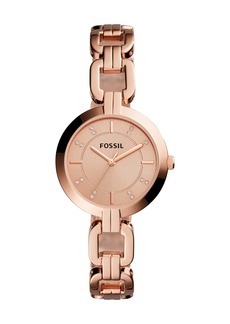 Fossil Women's Kerrigan Three-Hand, Rose Gold-Tone Stainless Steel Watch