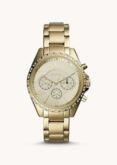 Fossil Women's Modern Courier Chronograph, Gold-Tone Stainless Steel Watch
