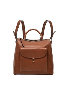 Fossil Women's Parker Leather Mini Backpack Purse Handbag Brown (Model: ZB1797200)