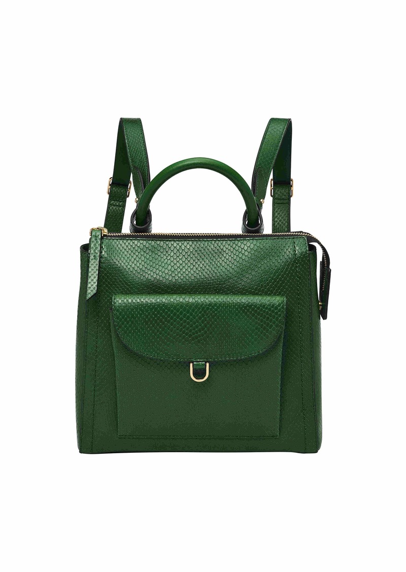 Fossil Mini Backpack C-Parker Green Python