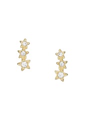 Fossil Women's Sadie Under the Stars Gold-Tone Stainless Steel Climber Earrings