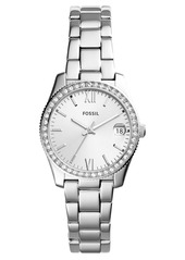Fossil Women's Scarlette Stainless Steel Bracelet Watch 32mm - Silver