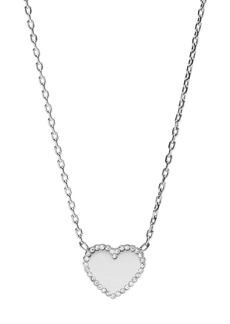 Fossil Women's Silver-Tone Pendant Necklace