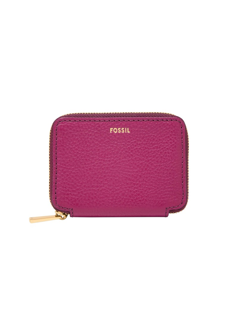 Fossil Women's Sofia Leather Zip Card Case