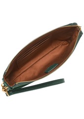 Fossil Wristlet Leather Wallet - Viridian