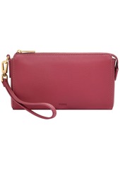 Fossil Wristlet Leather Wallet - Viridian