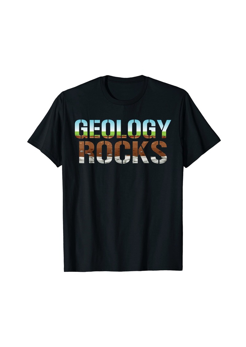 Fossil Geology Rocks - Rock Collector Geologist Geode Hunter T-Shirt