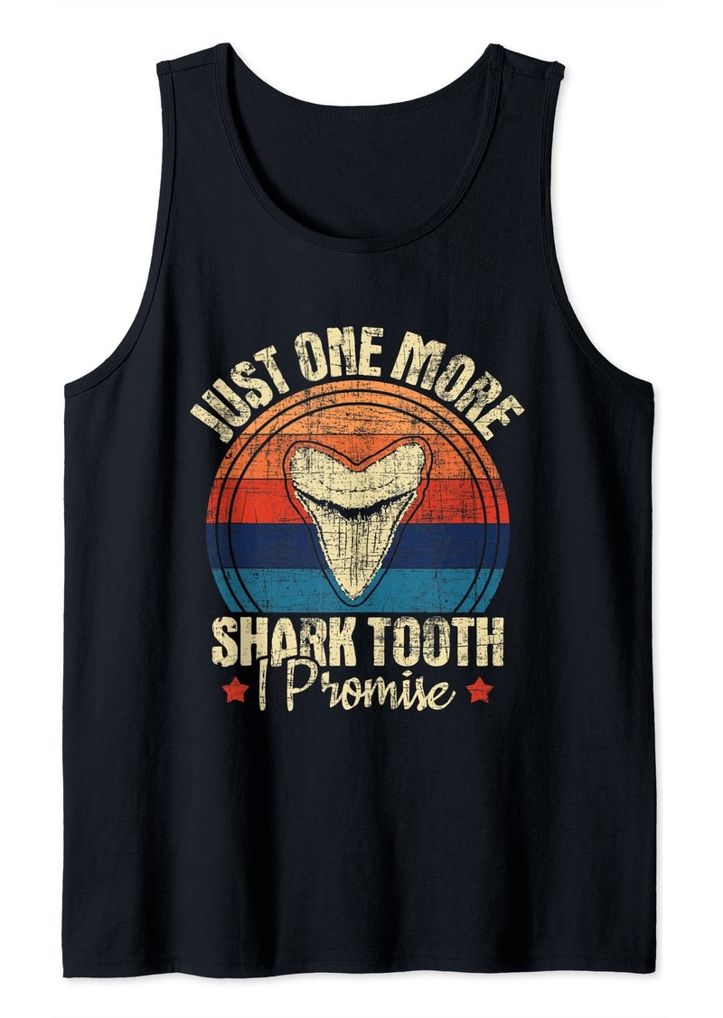 Just One More Shark Tooth I Promise - Retro Fossil Tank Top