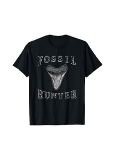 Megalodon Tooth Sharks Tooth Fossil Hunter Paleontologist T-Shirt