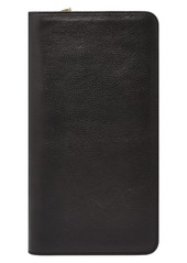 Fossil Leather Zip Passport Case in Black at Nordstrom