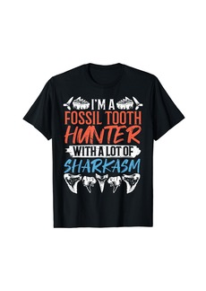 Shark Teeth Collecting Fossil Collector Fossil Tooth Hunter T-Shirt