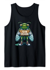 Fossil Team Cicada Cicadas Mascot Insect Protein Entomophagy Tank Top