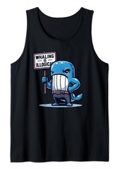 Fossil Whaling is Illogical Whale Conservation Save the Whales Tank Top