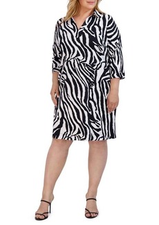 Foxcroft Angel Zebra Print Dress