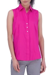Foxcroft Ashley Sleeveless Button-Up Shirt
