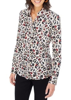 Foxcroft Ava In Animal Instinct Button-Up Shirt in Multi at Nordstrom