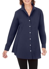 Foxcroft Cecilia Non-Iron Button-Up Tunic Shirt