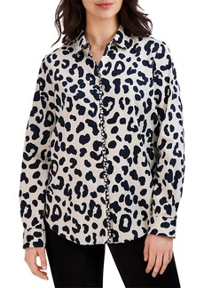 Foxcroft Charlie Cheetah Long Sleeve Shirt
