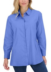 Foxcroft Cici Cotton Non-Iron Tunic Shirt