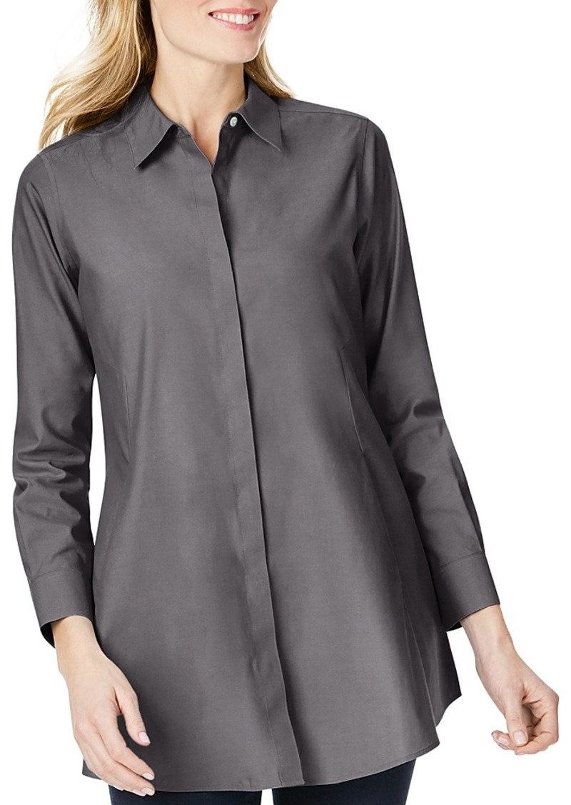 Foxcroft Cici Cotton Non-Iron Tunic Shirt