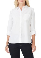 Foxcroft Cole Roll Sleeve Button-Up Shirt
