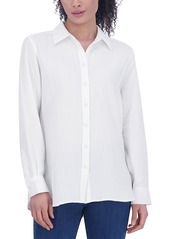 Foxcroft Cotton Boyfriend Shirt