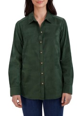 Foxcroft Haven Corduroy Button-Up Shirt