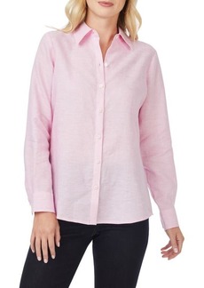 Foxcroft Jordan Linen Button-Up Shirt