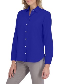 Foxcroft Meghan Linen Blend Button-Up Shirt
