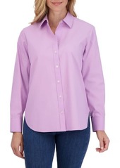 Foxcroft Meghan Solid Cotton Button-Up Shirt