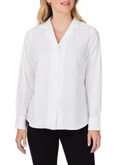Foxcroft Monica Long Sleeve Button-Up Blouse
