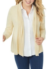 Foxcroft Open Front A-Line Cardigan in Oatmeal at Nordstrom