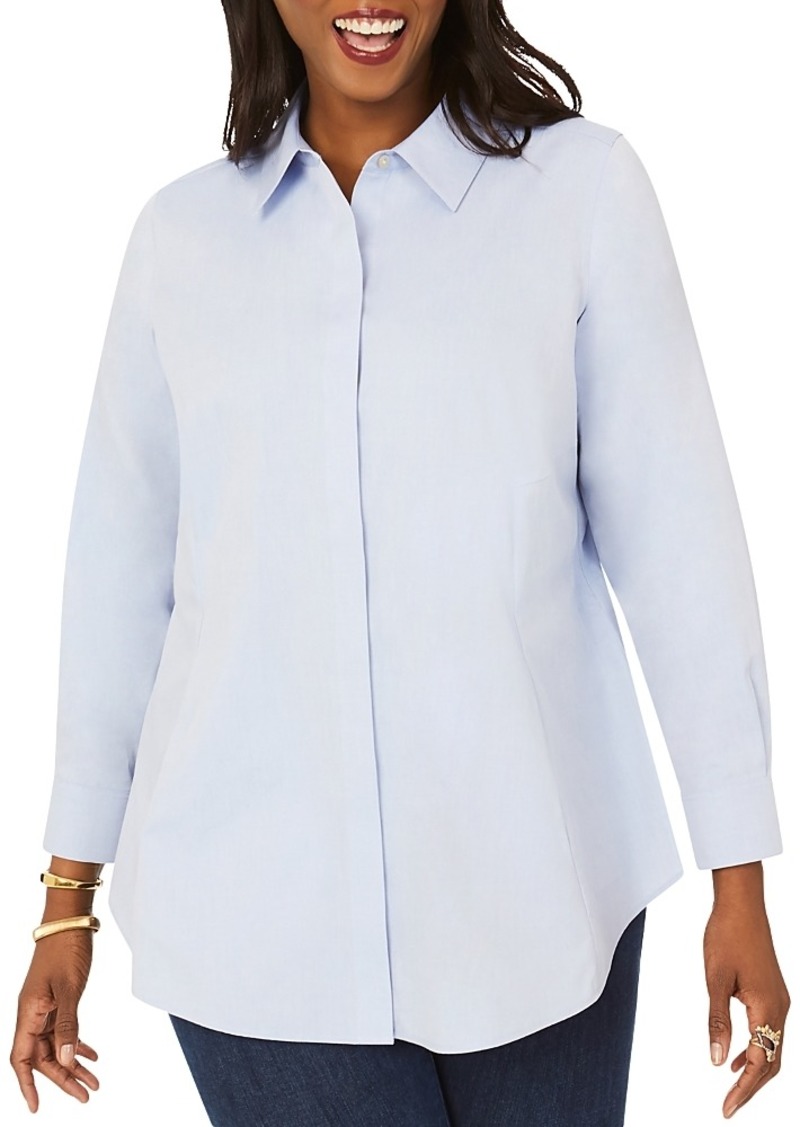 Foxcroft Plus Cici Non Iron Tunic Top