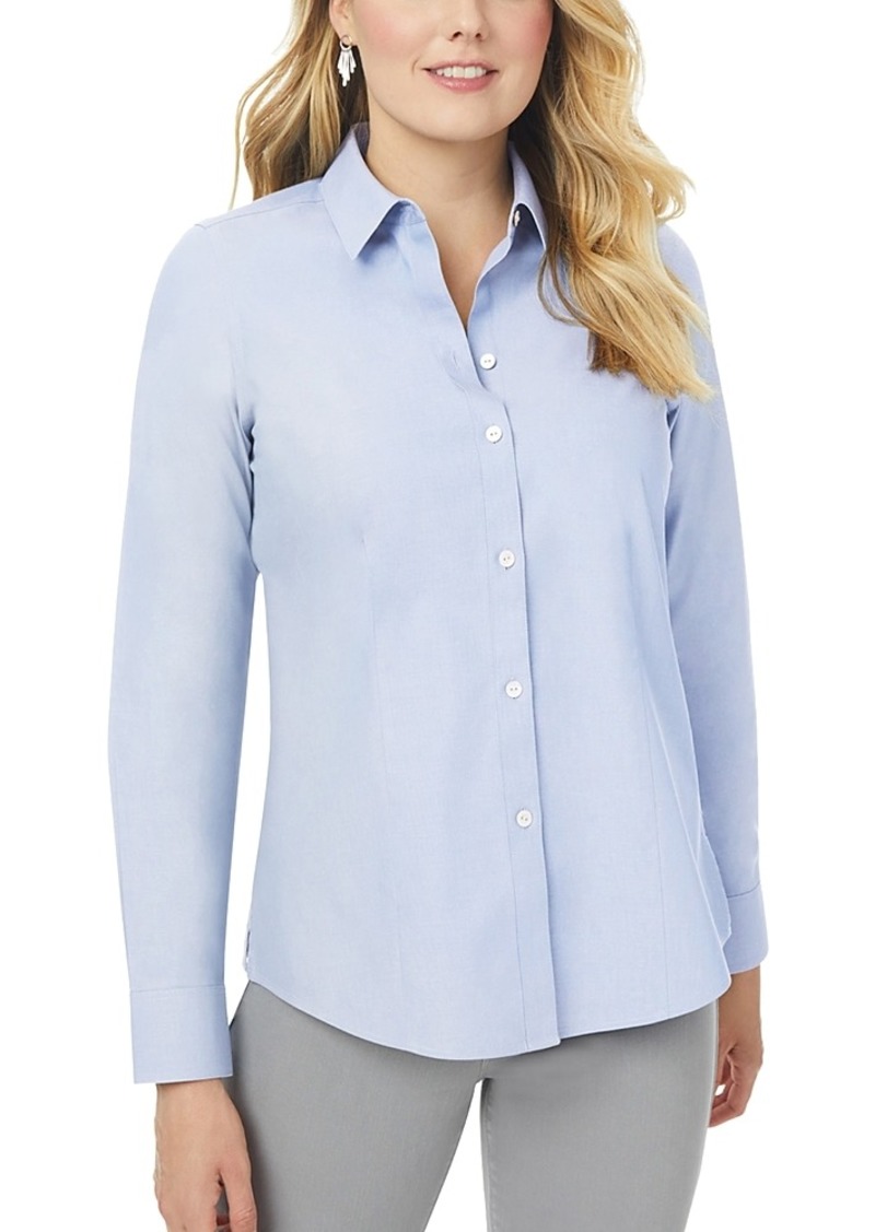 Foxcroft Plus Dianna Long Sleeve Shirt