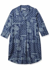 Foxcroft Women's 3/4 Sleeve Nikki  Denim Tencel Dress
