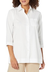 Foxcroft Women's Anna 3/4 Sleeve Stretch Solid Tunic