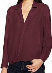 Foxcroft Women's Claudette Long Sleeve Solid Blouse