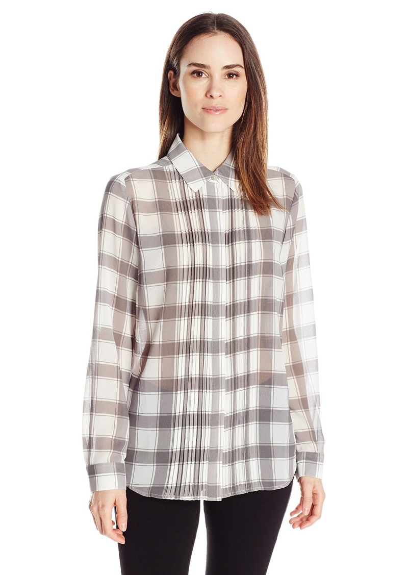 Foxcroft Foxcroft Women's Long Sleeve Buffalo Plaid Blouse | Dress Shirts