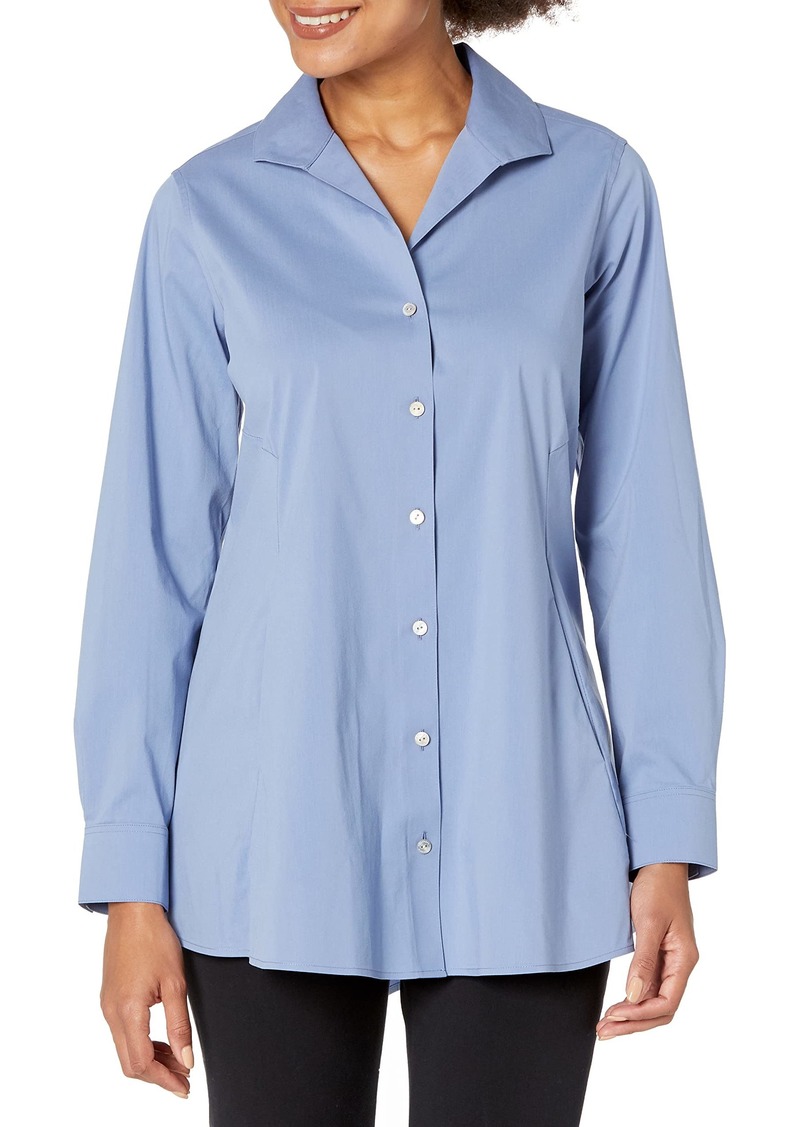 Foxcroft Women's Cecila Long Sleeve Stretch Solid Tunic