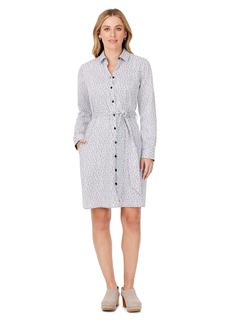 Foxcroft Women's Plus Size Rocca Long Sleeve Block Print Dress  16W