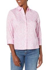 Foxcroft Women's Lucie 3/4 Sleeve Panther Blouse