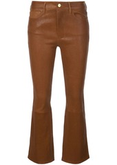 FRAME Le Crop leather trousers