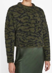 FRAME Abstract Jacquard Crew Sweater In Surplus Multi