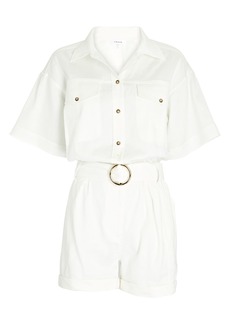 FRAME Arie Belted Utility Romper