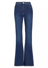 FRAME Braided Waistband Le High Flare Jeans