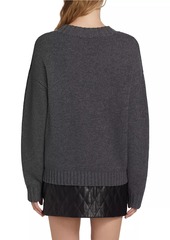 FRAME Chunky Wool-Cashmere V-Neck Sweater