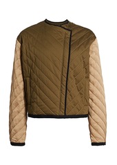 FRAME Colorblock Quilted Cotton Jacket