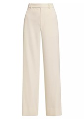 FRAME Cotton-Blend High-Rise Wide-Leg Pants