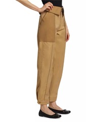 FRAME Cotton Foldover Trousers