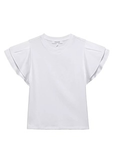 FRAME Cotton Puff-Sleeve Crewneck T-Shirt